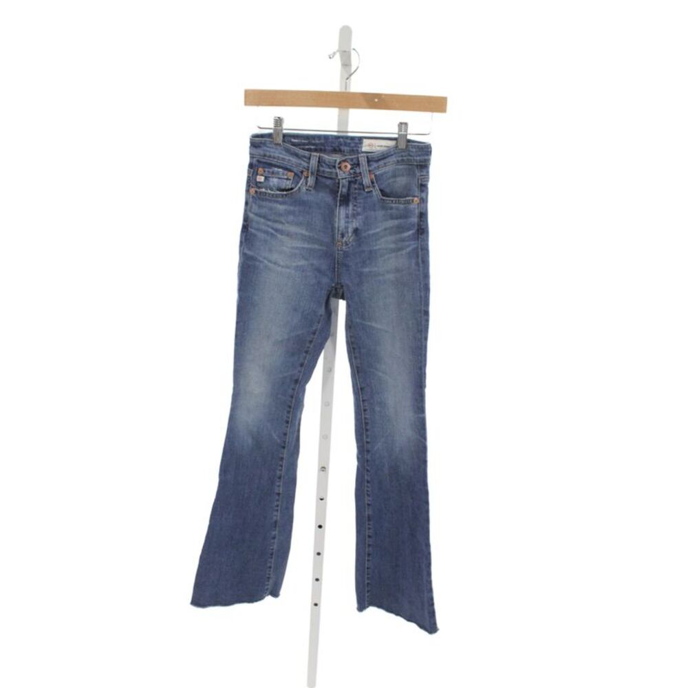 AG Adriano Goldschmied Women Blue Mid Rise Bootcut Jeans Cotton Size 23